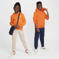 Nike Sportswear Club Fleece Big детские Pullover Толстовка с капюшоном Orange