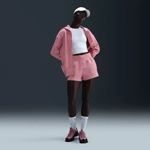 Nike Sportswear Phoenix Fleece жіноча З високою талією Loose шорти Pink