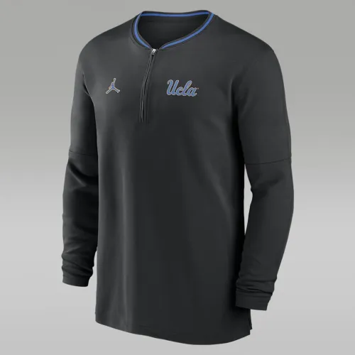 UCLA Bruins Sideline Coach чоловічі Nike Dri-FIT College 1/2-Zip Long-Sleeve Top колір чорний