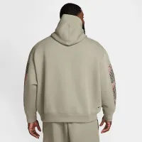 Nike Tech мужские Fleece Толстовка с капюшоном цвет зеленый