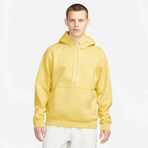 Nike Solo Swoosh чоловічі Fleece Pullover Толстовка з капюшоном Yellow