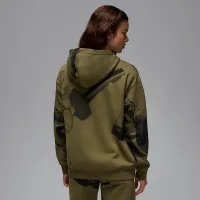 Nike Jordan Brooklyn Fleece женская Printed Pullover Толстовка с капюшоном цвет зеленый