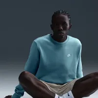 Nike Club мужские Fleece Crew синий