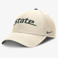 Michigan State Spartans Primetime Rise чоловічі Nike College Adjustable Hat колір коричневий