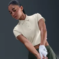 Nike женская Short-Sleeve для гольфа Polo цвет белый
