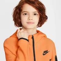 Nike Sportswear Tech Fleece Big дитячі Full-Zip Толстовка з капюшоном Orange