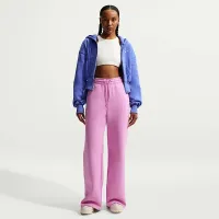 Nike Sportswear Phoenix Fleece жіноча Loose Full-Zip Cropped Толстовка з капюшоном блакитний