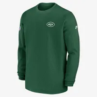 New York Jets Sideline Logo Coach Men’s Nike NFL Long-Sleeve Top колір зелений