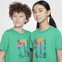 Nike Sportswear Big дитячі футболка колір зелений
