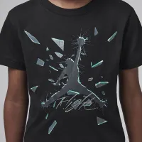 Nike Jordan Little детские Shatteцвет красный Glass Jumpman футболка цвет черный