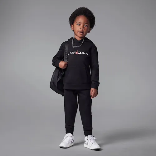 Nike Jordan Toddler 2-Piece Baseline Pullover Толстовка с капюшоном набор цвет черный