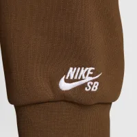 Nike SB Fleece Pullover Skate Толстовка з капюшоном колір коричневий