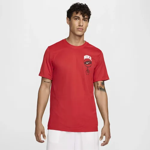 Nike чоловічі Dri-FIT баскетбольні футболка колір червоний