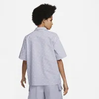 Nike Sportswear Everyday Modern женская Woven Short-Sleeve Top цвет фиолетовый