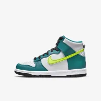 Nike Dunk High Big детские Кроссовки цвет белый