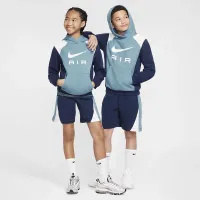 Nike Air Big детские Pullover Толстовка с капюшоном синий