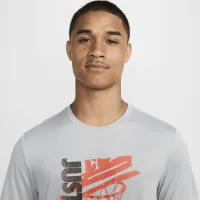 Nike чоловічі Dri-FIT баскетбольні футболка колір сірий