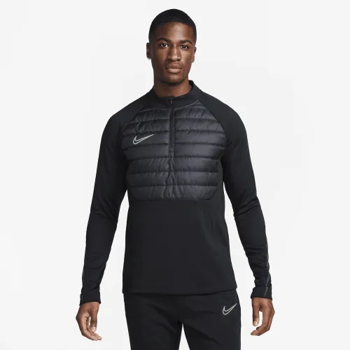 Nike Academy Winter Warrior чоловічі Therma-FIT 1/2-Zip Soccer Top колір чорний
