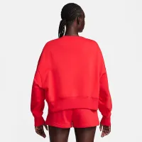 Nike Sportswear Phoenix Fleece жіноча Over-оверсайз Crew-Neck світшот колір червоний