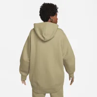 Nike Sportswear Tech Fleece жіноча оверсайз Full-Zip Толстовка з капюшоном Cape колір коричневий
