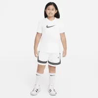Nike Dri-FIT Fly Crossover Big детские (Girls') баскетбольные шорты (Extended Size) цвет белый