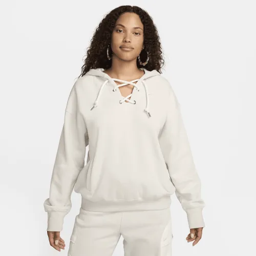 Nike Serena Williams Design Crew жіноча Fleece Pullover Толстовка з капюшоном колір сірий