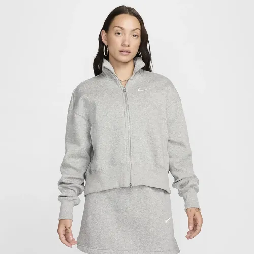 Nike Sportswear Phoenix Fleece женская оверсайз Track Куртка цвет серый