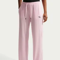 Nike Sportswear Chill Knit женская Mid-Rise Lightweight Open-Hem Pants Pink