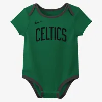 Boston Celtics Baby Nike NBA 3 пары Bodysuit набор цвет черный