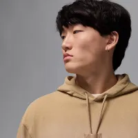 Nike Jordan Flight Fleece мужские Pullover Толстовка с капюшоном цвет коричневый