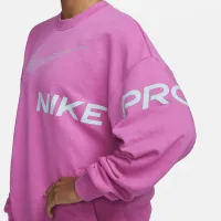 Nike Dri-FIT Get Fit жіноча French Terry Graphic Crew-Neck світшот Pink