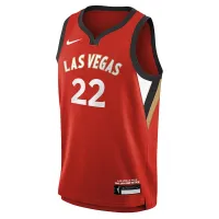 A'ja Wilson Las Vegas Aces 2024 Explorer Edition Big детские Nike Dri-FIT WNBA Swingman Jersey цвет красный
