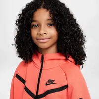 Nike Sportswear Tech Fleece Big дитячі (Girls') Full-Zip Толстовка з капюшоном Orange
