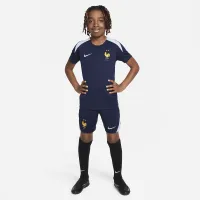 FFF Strike Big детские Nike Dri-FIT Soccer Short-Sleeve Knit Top синий