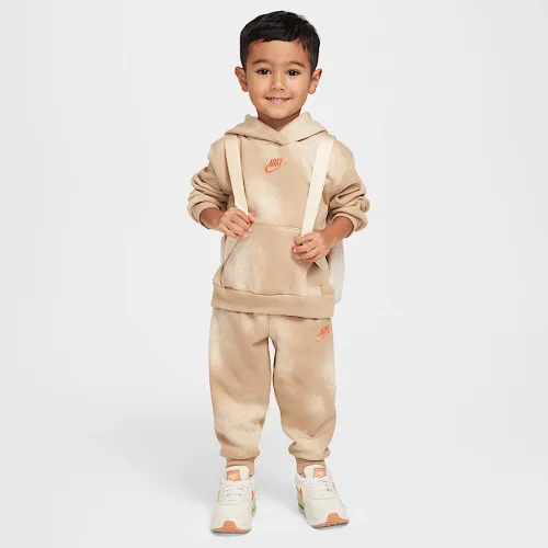 Nike Sportswear Powder Play Toddler Lightweight Fleece 2-Piece Pullover Толстовка с капюшоном набор цвет коричневый
