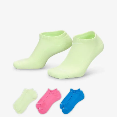 Nike Everyday Plus Cushion тренировочные No-Show носки (3 пары) многоцветный