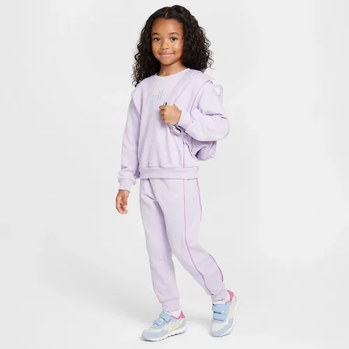 Nike Essentials Little детские 2-Piece Crew набор цвет фиолетовый