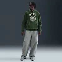 Nike Club мужские Pull-Over Fleece Толстовка с капюшоном цвет зеленый