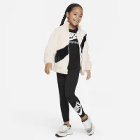 Nike Little дитячі Swoosh Faux Fur Куртка колір білий