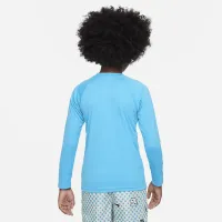 Nike Dri-FIT Big дитячі (для хлопчиків) Long-Sleeve Swim Hydroguard блакитний