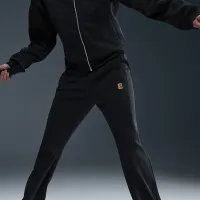 NikeCourt Heritage Windrunner женская Mid-Rise Tennis Pants цвет черный