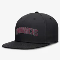 Arizona Diamondbacks True мужские Nike Dri-FIT MLB Fitted Hat цвет черный