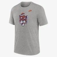 Clemson Tigers Blitz Everцвет зеленый Legacy Primary мужские Nike College футболка цвет серый