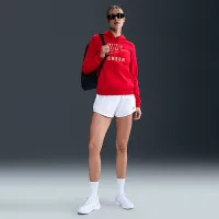 Nike женская Cheer Pullover Толстовка с капюшоном цвет красный