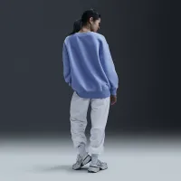 Nike Sportswear Phoenix Fleece женская оверсайз Crew-Neck свитшот синий