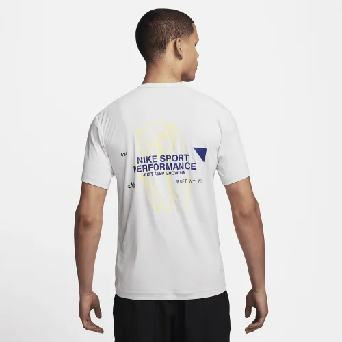Nike Hyverse мужские Dri-FIT UV Short-Sleeve Versatile Top цвет серый