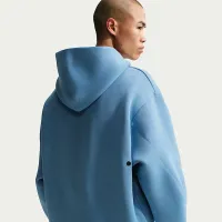 Nike Tech мужские Fleece Pullover Толстовка с капюшоном синий