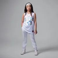 Nike Jordan Big дитячі 23 Printed Metallic Jersey колір сірий