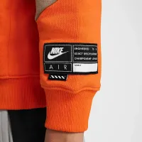 Nike Air Big детские Fleece Pullover Толстовка с капюшоном Orange