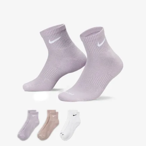 Nike Everyday Plus Cushioned тренувальні Ankle шкарпетки (3 пар) різнокольорові